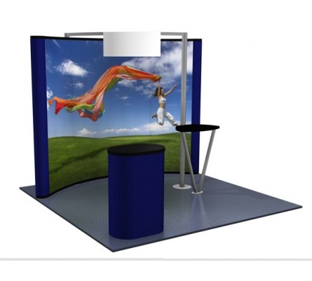 Premium 8x10 (10ft) Graphic Popup with Kiosk