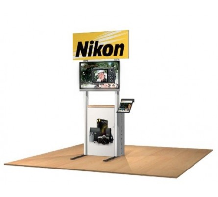 Euro Billboard Style Custom Modular Portable Kiosk
