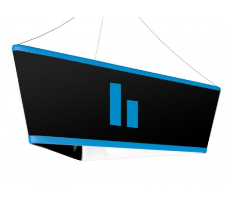 Tapered Triangle Tension Fabric Hanging Sign