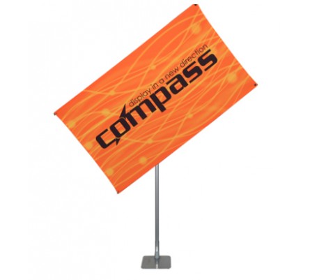 40" x 75" Compass Telescopic Rotating Banner Stand Kit 3