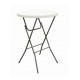 Bar Height Round Portable Trade Show Table 
