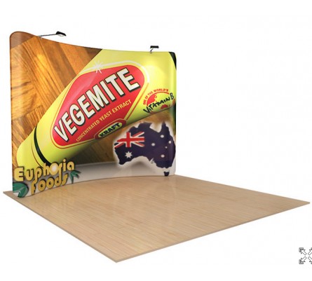 8' x 10' Waveline Tension Fabric Display 