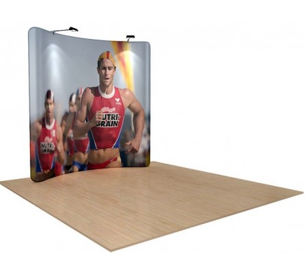 8' x 8' Waveline Tension Fabric Display 