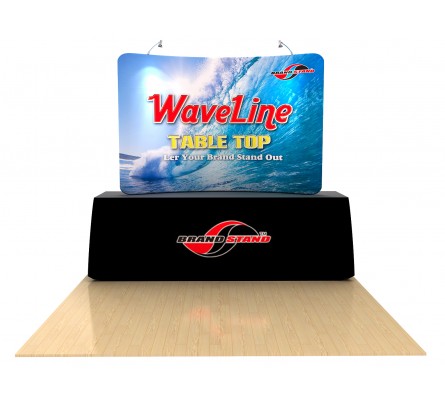 8ft Waveline Table Top Display