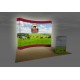 Burst Fabric Popup Lightbox 10ft Curved Display