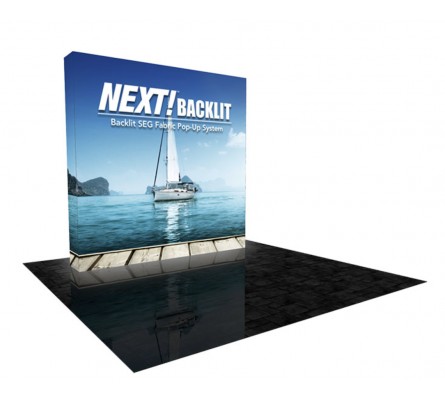 8' Fabric Backlit NEXT! SEG Popup Display
