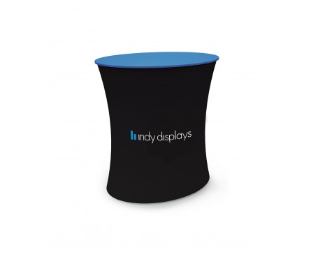 Oval Tension Fabric Trade Show Counter