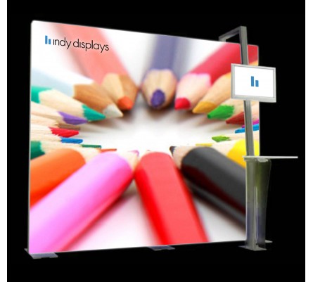 10' Hybrid LED Lightbox Monitor Kiosk Display Package