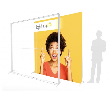 8ft LightenUp Tool-Free Fabric Backlit Display